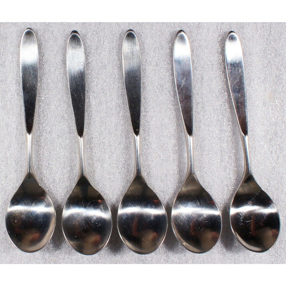 WMF Cromargan Edinburgh Festival Spoons Set of 5 Japan Stainless Flatware 6 In
